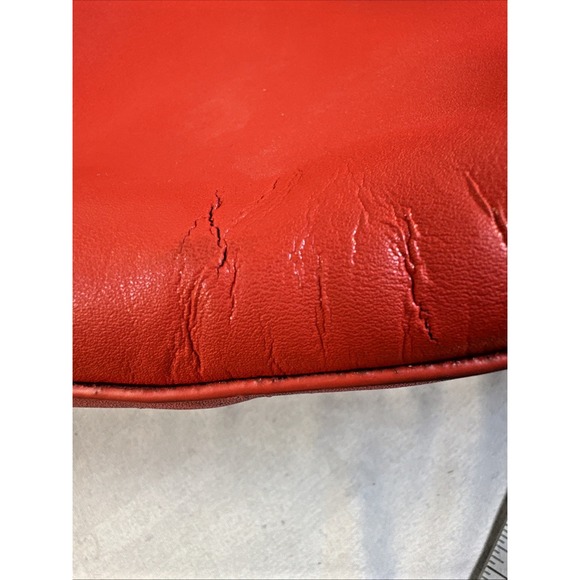 Co-Lab COLAB Christopher Kon Tote Bag leather handbag tassel Orange-Red - Picture 6 of 14